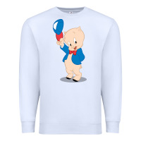 White porky pig Premium Sweatshirt - linhVisuals