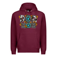 Burgundy dog mom Premium Hoodie - RacoonDesign
