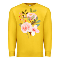 Lemon Bouquet Floral Premium Sweatshirt - linhVisuals