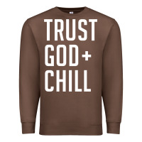 Chestnut trust god and chill tee vintage pullover hoodie Premium Sweatshirt - linhVisuals