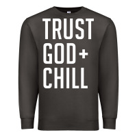 Smoke trust god and chill tee vintage pullover hoodie Premium Sweatshirt - linhVisuals