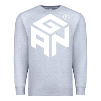 Heather Grey Gancube Premium Sweatshirt - linhVisuals