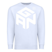 White Gancube Premium Sweatshirt - linhVisuals