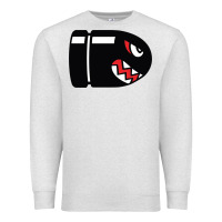 Oatmeal Heather bullet bill Premium Sweatshirt - linhVisuals