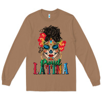 Toasted Coconut proud latina Long Sleeve Tee - BundleAndBundleShop
