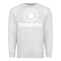 Oatmeal Heather Popeyes Premium Sweatshirt - linhVisuals