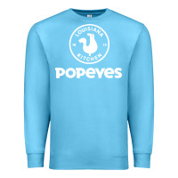Ocean Blue Popeyes Premium Sweatshirt - linhVisuals