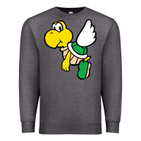 Charcoal Heather koopa troopa Premium Sweatshirt - linhVisuals