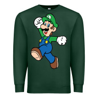 Sports Green luigi Premium Sweatshirt - linhVisuals