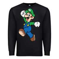 Black luigi Premium Sweatshirt - linhVisuals