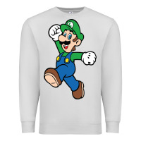 Dove Grey luigi Premium Sweatshirt - linhVisuals