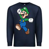 Navy luigi Premium Sweatshirt - linhVisuals