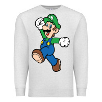 Oatmeal Heather luigi Premium Sweatshirt - linhVisuals