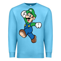 Ocean Blue luigi Premium Sweatshirt - linhVisuals