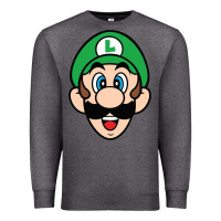 Charcoal Heather luigi Premium Sweatshirt - linhVisuals