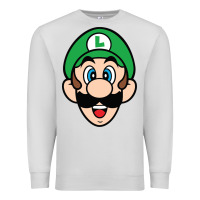 Dove Grey luigi Premium Sweatshirt - linhVisuals