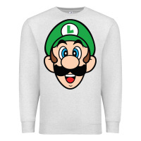 Oatmeal Heather luigi Premium Sweatshirt - linhVisuals