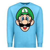 Ocean Blue luigi Premium Sweatshirt - linhVisuals