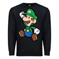 Black paper luigi Premium Sweatshirt - linhVisuals