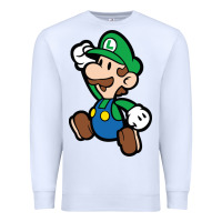 White paper luigi Premium Sweatshirt - linhVisuals