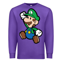 Purple paper luigi Premium Sweatshirt - linhVisuals