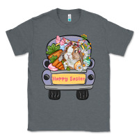 Charcoal Heather Happy Easter bunny truck Easter Day Classic Tee - CowGirlArtShop