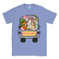 Colony Blue Happy Easter bunny truck Easter Day Classic Tee - CowGirlArtShop