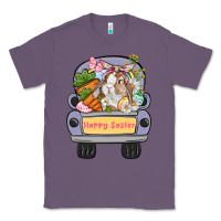 Lavender Happy Easter bunny truck Easter Day Classic Tee - CowGirlArtShop