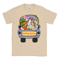 Mushroom Happy Easter bunny truck Easter Day Classic Tee - CowGirlArtShop