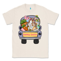 Natural Happy Easter bunny truck Easter Day Classic Tee - CowGirlArtShop