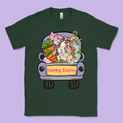 Happy Easter Bunny Truck Easter Day Classic Tee Designed By Cowgirlartshop