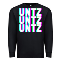 Black untz untz untz techno dubstep riddim raver dj party t shirt Premium Sweatshirt - linhVisuals