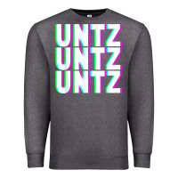 Charcoal Heather untz untz untz techno dubstep riddim raver dj party t shirt Premium Sweatshirt - linhVisuals