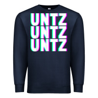 Navy untz untz untz techno dubstep riddim raver dj party t shirt Premium Sweatshirt - linhVisuals