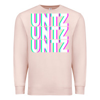 Pale Pink untz untz untz techno dubstep riddim raver dj party t shirt Premium Sweatshirt - linhVisuals