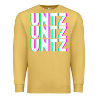 Antique Gold untz untz untz techno dubstep riddim raver dj party t shirt Premium Sweatshirt - linhVisuals