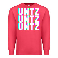 Cardinal untz untz untz techno dubstep riddim raver dj party t shirt Premium Sweatshirt - linhVisuals