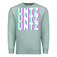 Seafoam untz untz untz techno dubstep riddim raver dj party t shirt Premium Sweatshirt - linhVisuals