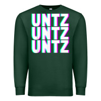 Sports Green untz untz untz techno dubstep riddim raver dj party t shirt Premium Sweatshirt - linhVisuals