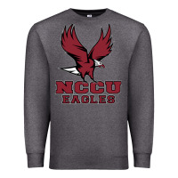 Charcoal Heather nccu eagles Premium Sweatshirt - linhVisuals