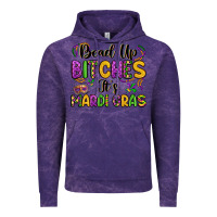 Cloud Purple bead up bitches it s mardi gras Vintage Hoodie - LillyAllenDesigns