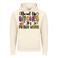Vintage Artic bead up bitches it s mardi gras Vintage Hoodie - LillyAllenDesigns