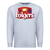 Heather Grey folgers Premium Sweatshirt - linhVisuals