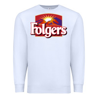 White folgers Premium Sweatshirt - linhVisuals