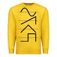 Lemon vintage analog synthesizer techno waveform   synth nerd raglan basebal Premium Sweatshirt - linhVisuals