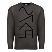 Smoke vintage analog synthesizer techno waveform   synth nerd raglan basebal Premium Sweatshirt - linhVisuals