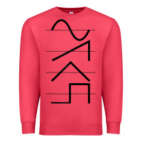 Cardinal vintage analog synthesizer techno waveform   synth nerd raglan basebal Premium Sweatshirt - linhVisuals