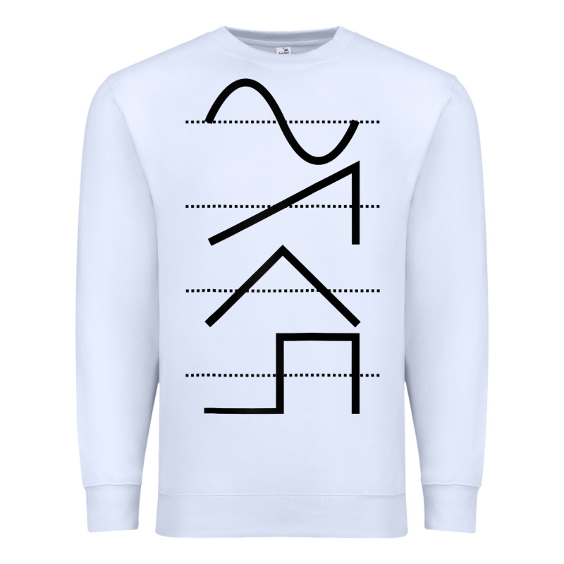 Vintage Analog Synthesizer Techno Waveform   Synth Nerd Raglan Basebal Premium Sweatshirt by linhVisuals | Teevron