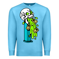 Ocean Blue skull pez Premium Sweatshirt - linhVisuals