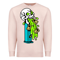 Pale Pink skull pez Premium Sweatshirt - linhVisuals